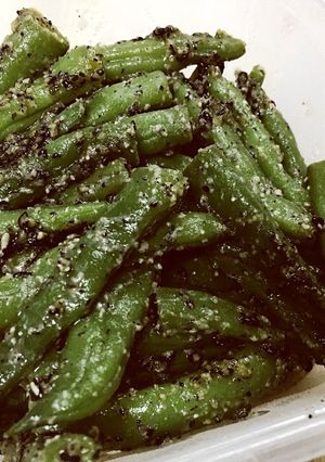 無限いんげん！？簡単バカうま胡麻味噌和え-レシピのメイン写真