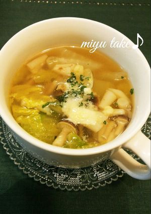 朝食に♥レンチン♡身体温まる野菜スープ♪-レシピのメイン写真