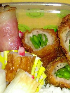 さやえんどうの肉巻きフライお弁当用-レシピのメイン写真