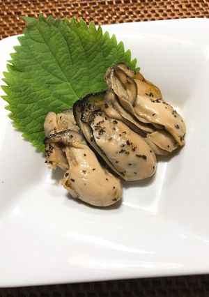 牡蠣のオリーブオイル漬け　バジル風味-レシピのメイン写真
