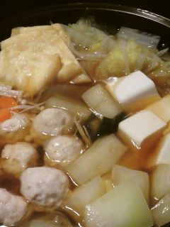鶏だんごと冬瓜の鍋-レシピのメイン写真