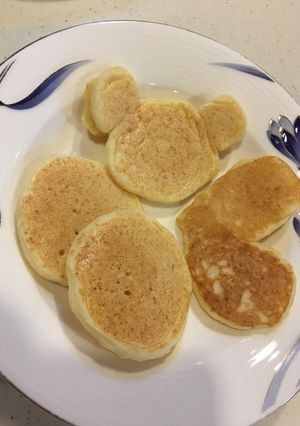 豆腐ホットケーキ。秤いらず！❤︎型クマ型-レシピのメイン写真