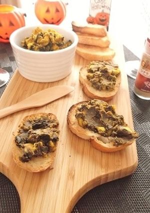 混ぜるだけ!かぼちゃオレオカナッペ-レシピのメイン写真
