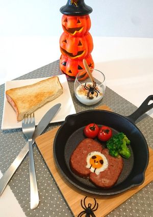ミートローフでハロウィン朝食-レシピのメイン写真
