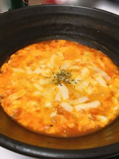 トマト鍋の〆のオムライスリゾット-レシピのメイン写真