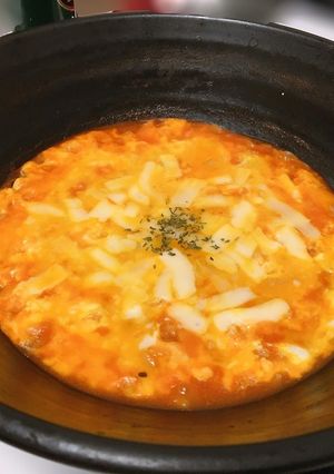 トマト鍋の〆のオムライスリゾット-レシピのメイン写真