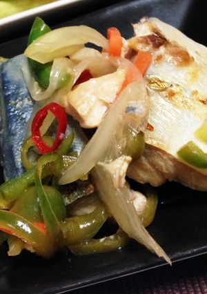 簡単おつまみ☆焼き鯖の南蛮漬け-レシピのメイン写真