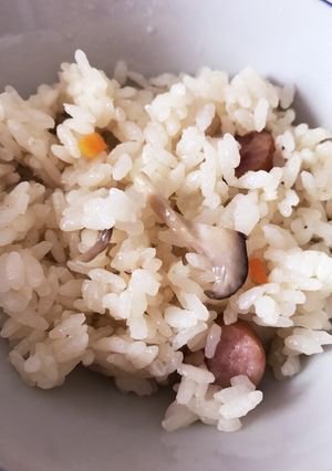 きのことウインナーのバターコンソメご飯-レシピのメイン写真