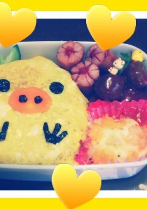 キイロイトリキャラ弁-レシピのメイン写真