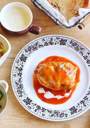大きめに作るロールキャベツ*ブルガリア風-レシピのメイン写真