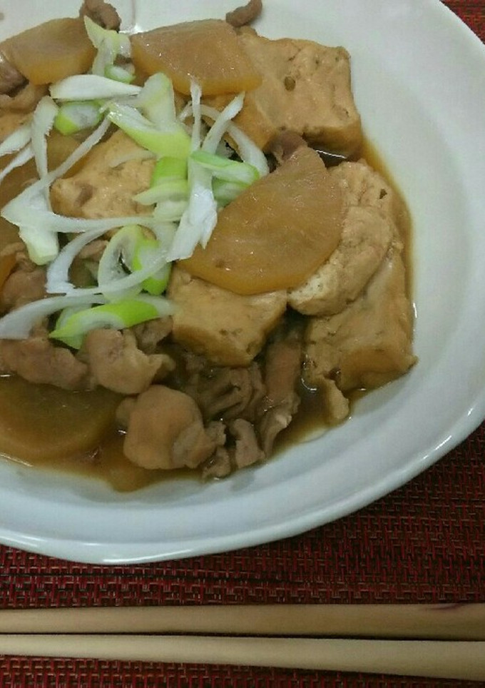 簡単✨豚肉と厚揚げの煮物-レシピのメイン写真