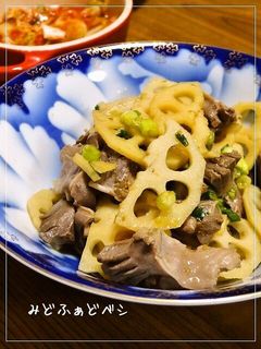 砂肝と蓮根のおつまみ✿柚子胡椒ぽん酢和え-レシピのメイン写真
