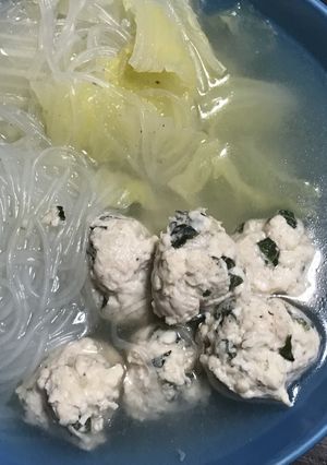 大葉が香る鶏団子中華スープ-レシピのメイン写真