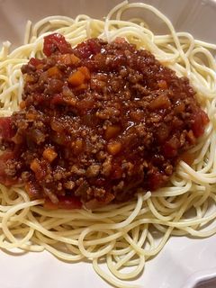 *ミートソースパスタ*-レシピのメイン写真