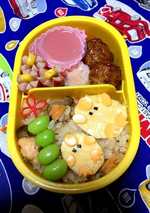 キャラ弁 簡単 モグラ弁当-レシピのメイン写真