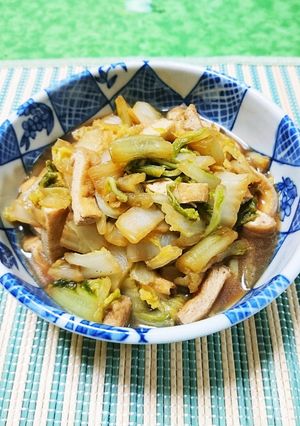 白菜と油揚げの炒め煮-レシピのメイン写真