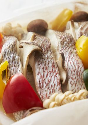 鯛ときのこのカルトッチョ-レシピのメイン写真