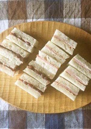 酒かすバターサンド（あんことハム）-レシピのメイン写真