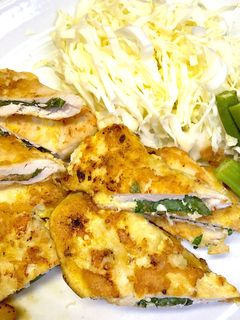 簡単な鶏ささみと大葉梅肉のピカタ-レシピのメイン写真