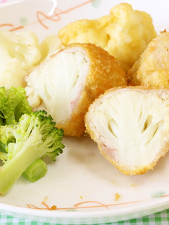 カリフラワーの肉巻き揚げ-レシピのメイン写真