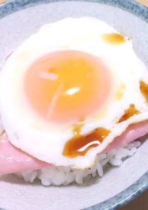 ハマる！究極のハムエッグ丼☆-レシピのメイン写真