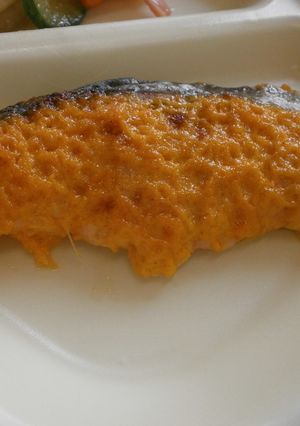 南房総市給食◆鮭のもみじ焼き-レシピのメイン写真
