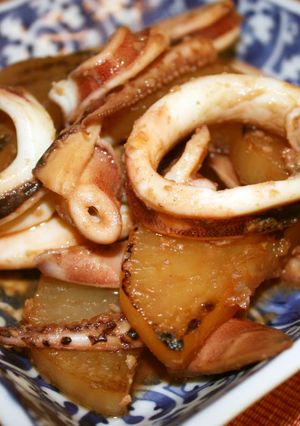 簡単！１０分でイカと焼き大根の絶品煮-レシピのメイン写真