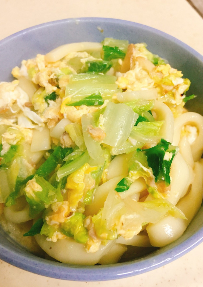 白菜とうどんの卵炒め-レシピのメイン写真