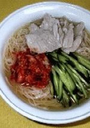豚しゃぶ入りキムチそうめん-レシピのメイン写真