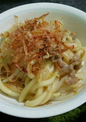 麺つゆで焼きうどん-レシピのメイン写真