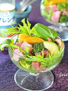 彩り野菜のサラダパフェ♪-レシピのメイン写真