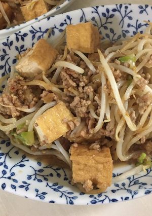 肉みそで(^^)厚揚げ炒め-レシピのメイン写真