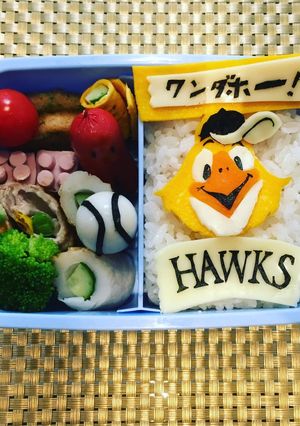 ハリーホーク キャラ弁 ホークス 弁当-レシピのメイン写真