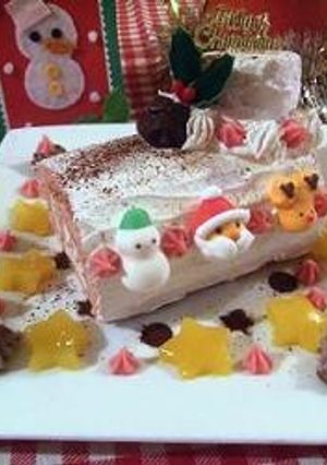 クリスマスに♪超簡単ブッシュドノエル☆-レシピのメイン写真