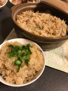 土鍋で炊き込みご飯 豚バラごぼう-レシピのメイン写真