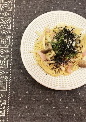 ☆キノコのにんにくきいた和風大葉パスタ☆-レシピのメイン写真