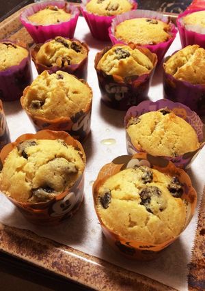 バナナとレーズンのカップケーキ-レシピのメイン写真