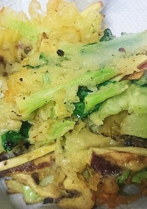 ブロッコリーの芯のかき揚げ-レシピのメイン写真