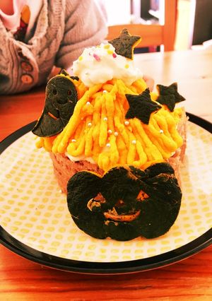 レアチーズクリームとかぼちゃのモンブラン-レシピのメイン写真
