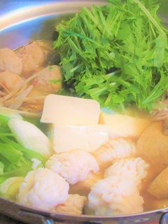 鱧(ハモ)と水菜のハリハリ鍋-レシピのメイン写真