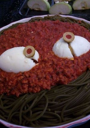 ハロウィン　グニュグニュパスタ-レシピのメイン写真