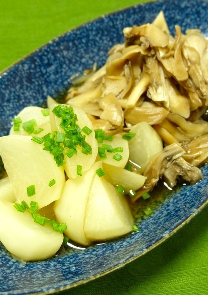 簡単！やさしい☆かぶと舞茸の煮物-レシピのメイン写真