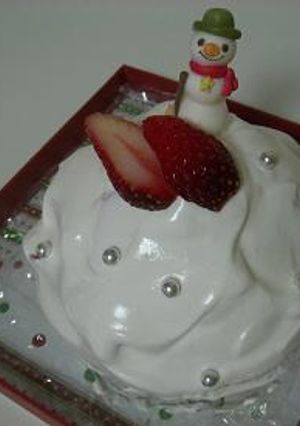 卵なしでクリスマスケーキ-レシピのメイン写真