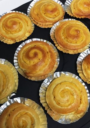 さつまいものオレンジ煮で♡うずまきパン-レシピのメイン写真