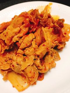 簡単時短!ご飯がススム☆豚キムチ炒め☆-レシピのメイン写真