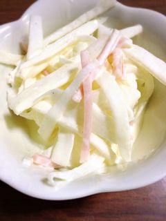 お弁当に♡大根とハムのマヨサラダ-レシピのメイン写真
