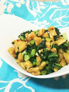 【 常備菜】大根の葉と油揚げのピリ辛炒め-レシピのメイン写真