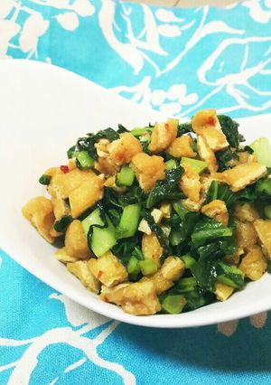 【 常備菜】大根の葉と油揚げのピリ辛炒め-レシピのメイン写真