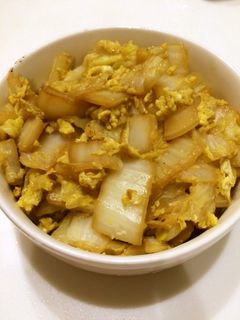白菜と卵だけでもう一品!簡単白菜の卵とじ-レシピのメイン写真