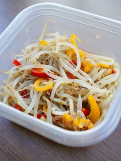 レンジで、もやしとパプリカの和え物-レシピのメイン写真